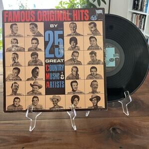 Famous Original Hits by 25 Great Country Music Artists Vinyl LP 1965 CMA 712